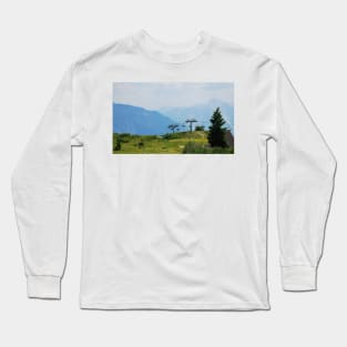 Landscape on Monte Zoncolan Long Sleeve T-Shirt